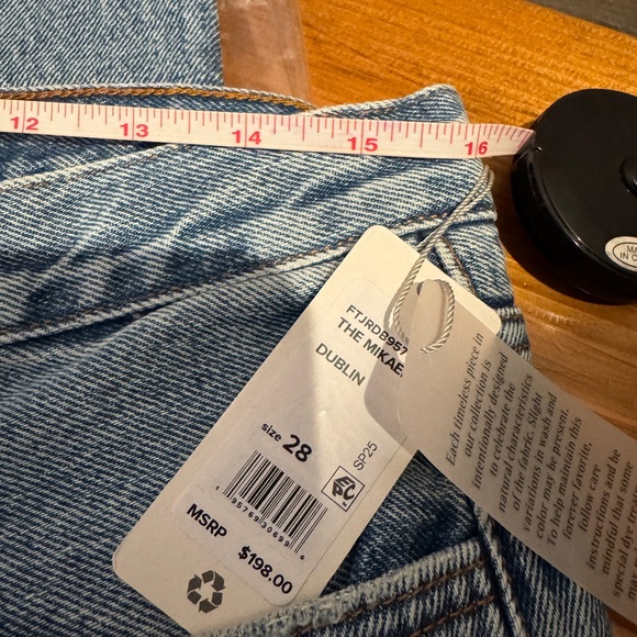 Favorite Daughter Denim The Mikaela Low Slung Long Slim Straight NWT - Picture 15 of 16